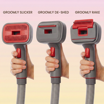 THE GROOMLY 3-in-1 Vacuum brush